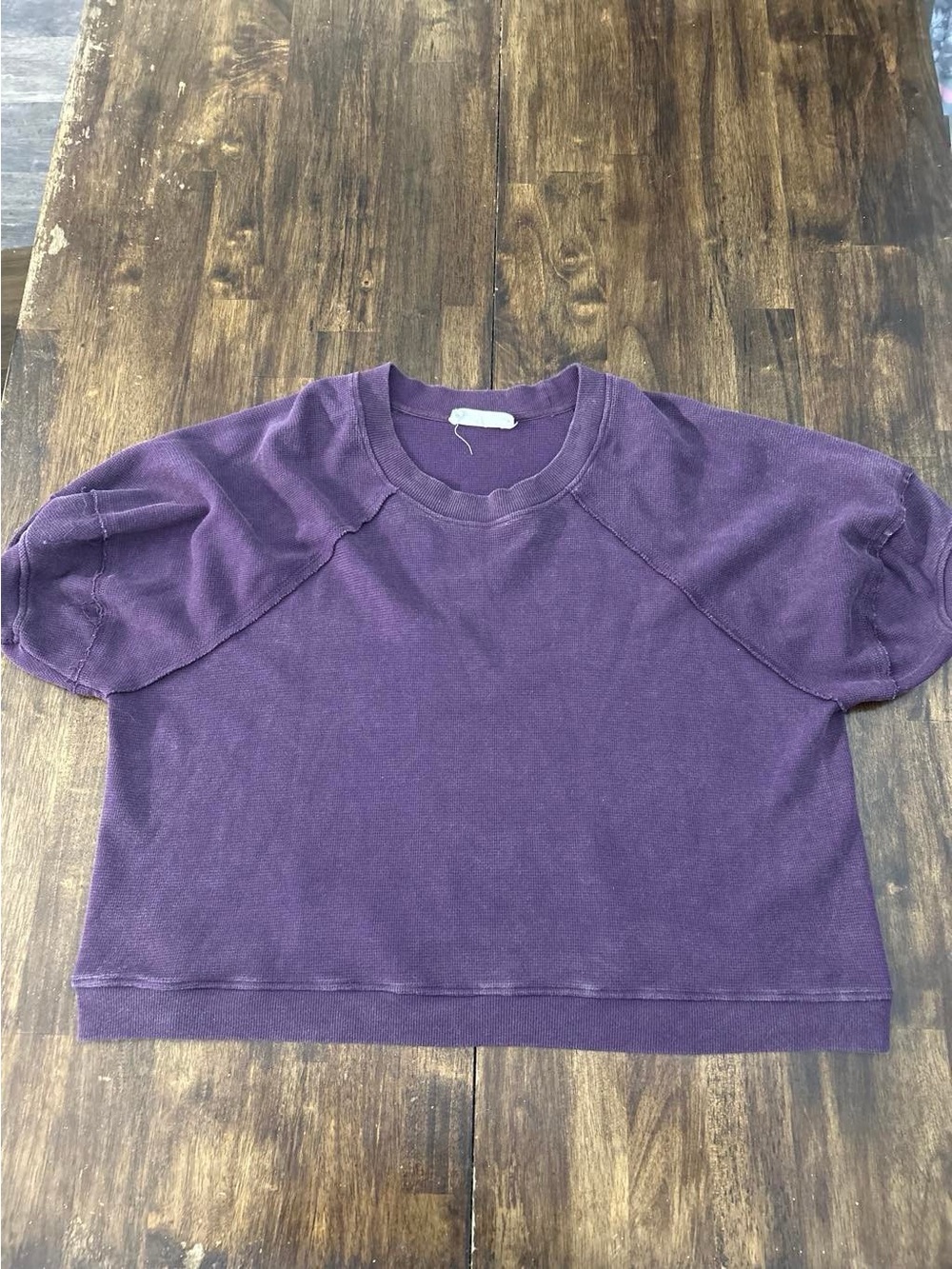 Women's Purple Crewneck Pullover Top